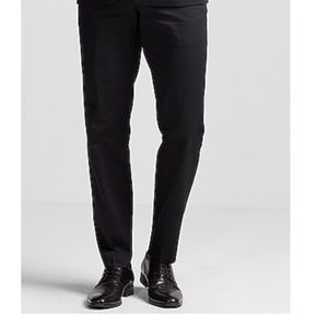 EXPRESS MENS BLACK SLIM COTTON SATEEN SUIT-42/32